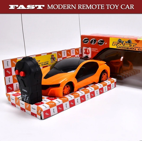 Remote Control Fast Modern Racing Car 3D Light with Go Forward And Backward