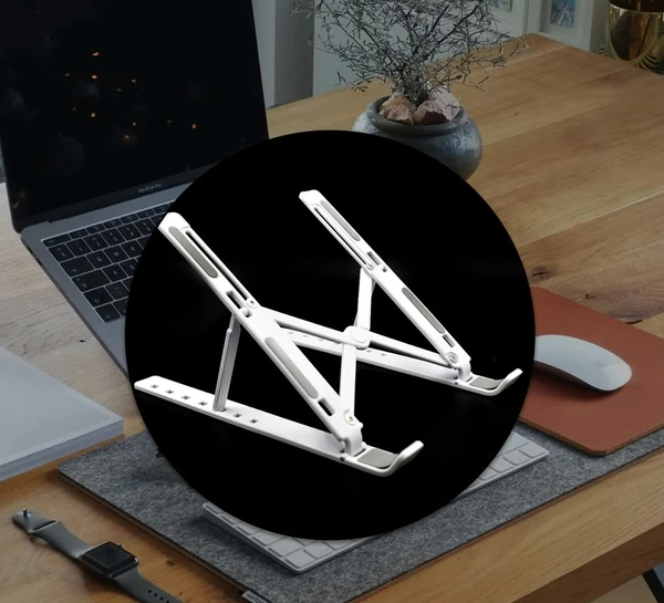 Adjustable  Ergonomic Foldable Portable Laptop Stand, Holder Riser Computer Tablet Stand