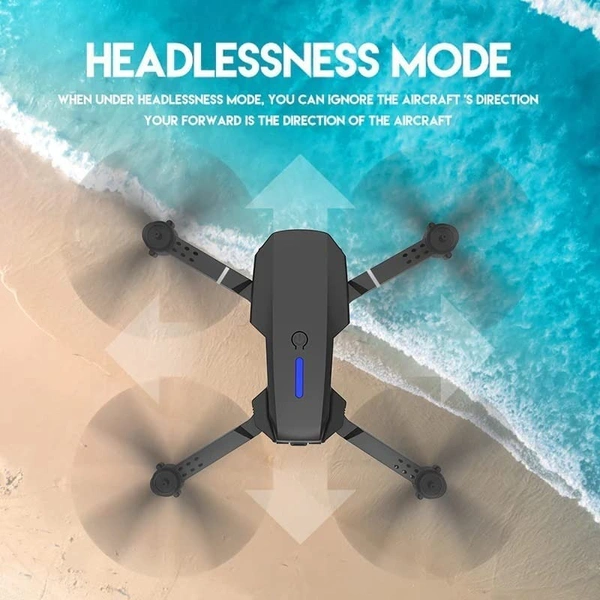  Foldable Toy Drone with HQ WiFi Camera Remote Control for Kids Quadcopter with Gesture Selfie, Flips Bounce Mode, App One Key Headless Mode functionality (Black colour)