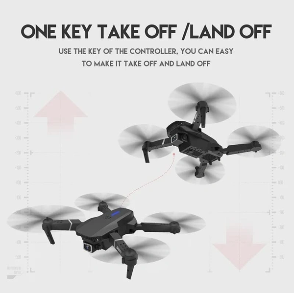  Foldable Toy Drone with HQ WiFi Camera Remote Control for Kids Quadcopter with Gesture Selfie, Flips Bounce Mode, App One Key Headless Mode functionality (Black colour)