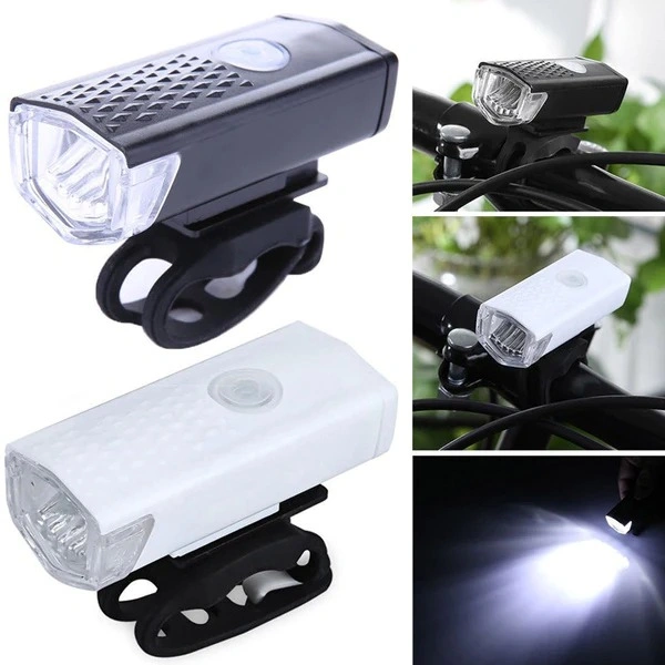 Usb Rechargeable Front Bicycle/Bike Anti-Glare Smart Headlight/Flashlight 