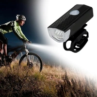 Usb Rechargeable Front Bicycle/Bike Anti-Glare Smart Headlight/Flashlight 