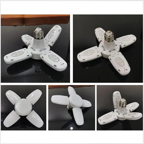 FAN BLADE LED BULB 28V FOLDABLE LED BLADE FAN BULB ( 1 PC )