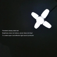 FAN BLADE LED BULB 28V FOLDABLE LED BLADE FAN BULB ( 1 PC )