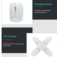 FAN BLADE LED BULB 28V FOLDABLE LED BLADE FAN BULB ( 1 PC )