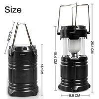 RECHARGEABLE CAMPING LANTERN LED SOLAR EMERGENCY LIGHT BULB