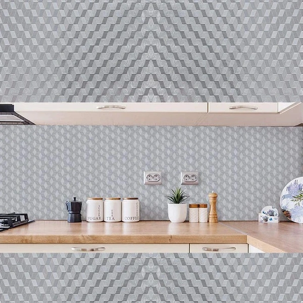 2 METER ALUMINIUM FOIL STICKER USED IN ALL KITCHEN PURPOSES TO PREVENT OILY AND GREASY STAINS OF FOOD WHILE COOKING.