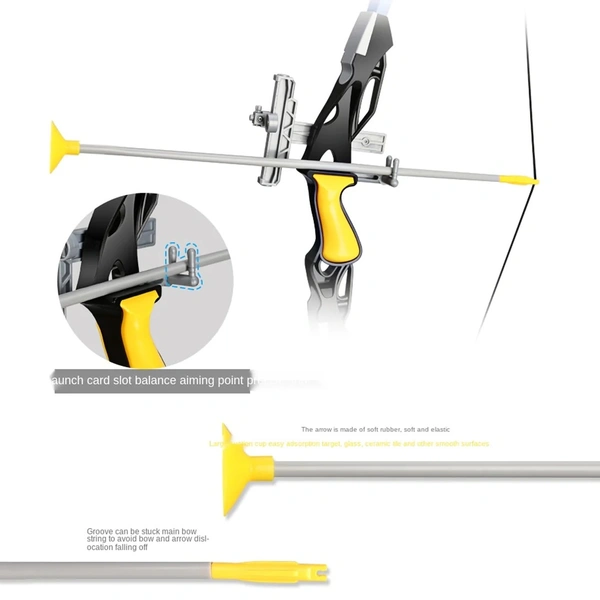 Bow and Arrow Archery Set with 3 Suction Arrow