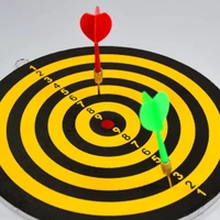 Small Dart Board with 2 Darts Set for Kids Children. Indoor Sports Games Board Game Dart Board Board Game