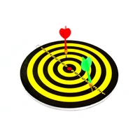 Small Dart Board with 2 Darts Set for Kids Children. Indoor Sports Games Board Game Dart Board Board Game