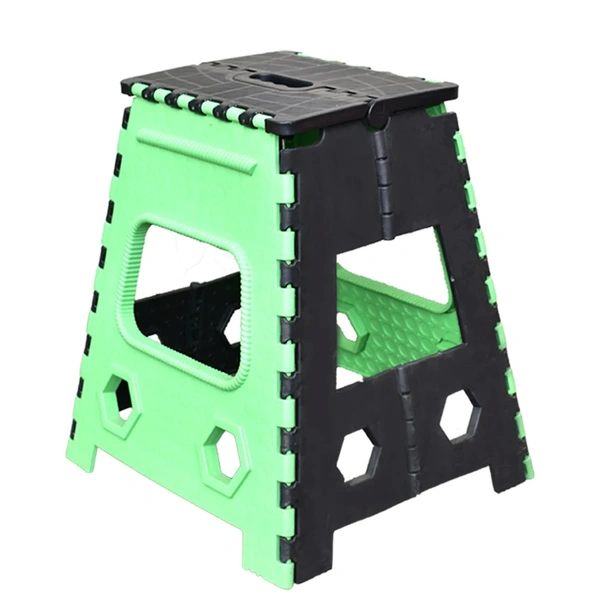 Handle Folding Stool 18 inch for Kids & Adults, Kitchen Garden Bathroom Stepping Stool  - Green