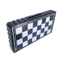 Chess Board 5"x5" Magnetic Chessboard Game Set with Folding Travel Portable Case Travel Chessgame Premium Classic Black & Ivory Color Pieces Prefect Gift for Kids and Adults 