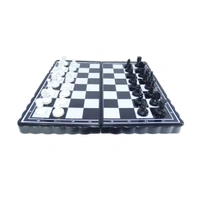 Chess Board 5"x5" Magnetic Chessboard Game Set with Folding Travel Portable Case Travel Chessgame Premium Classic Black & Ivory Color Pieces Prefect Gift for Kids and Adults 