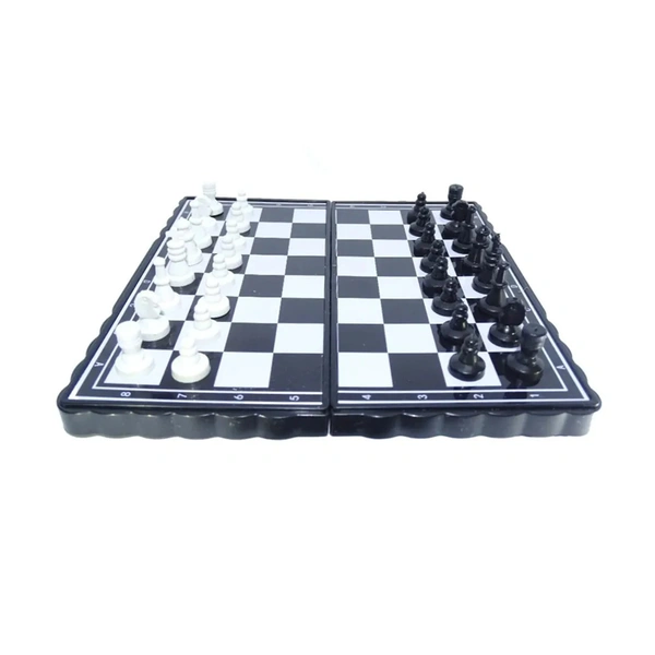 Chess Board 5"x5" Magnetic Chessboard Game Set with Folding Travel Portable Case Travel Chessgame Premium Classic Black & Ivory Color Pieces Prefect Gift for Kids and Adults 