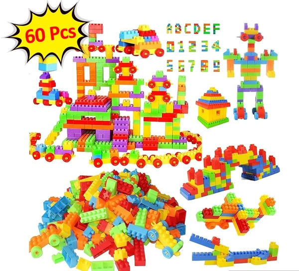 A Building Blocks 60 Pc widely used by kids and children for playing and entertaining purposes among all kinds of household and official places