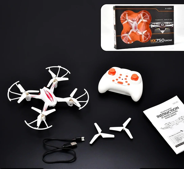 HX-750 Remote Controlled Drone with Unbreakable Blades for Kids (Without Camera)