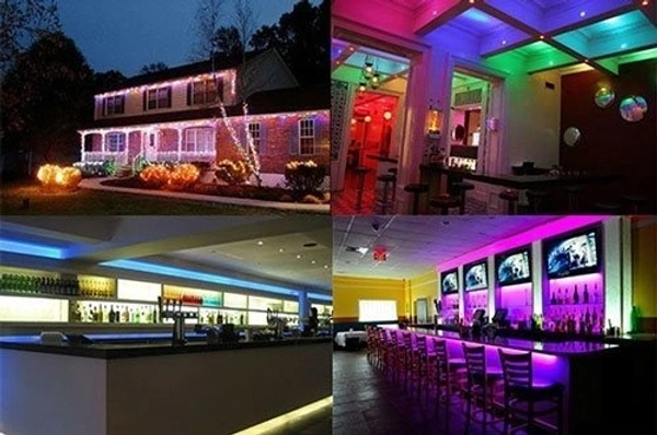 15mtr Multicolor LED Strip Rope Light with Remote & Cord Fixed
