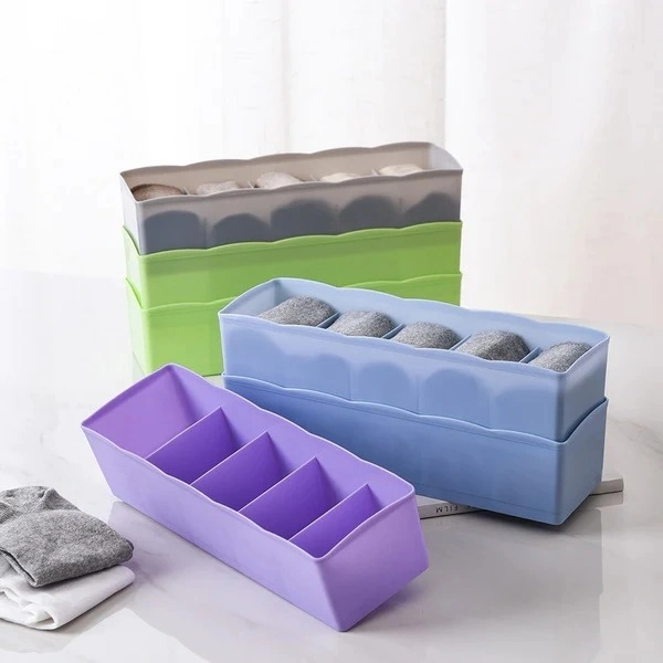 Dividers Tray Organizer Clear Plastic Case Storage Tray (Multicolour)