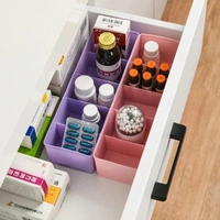 Dividers Tray Organizer Clear Plastic Case Storage Tray (Multicolour)