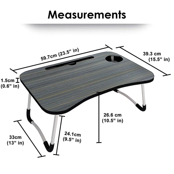 Multi-Purpose Laptop Desk for Study and Reading with Foldable Non-Slip Legs Reading Table Tray , Laptop Table ,Laptop Stands, Laptop Desk, Foldable Study Laptop Table