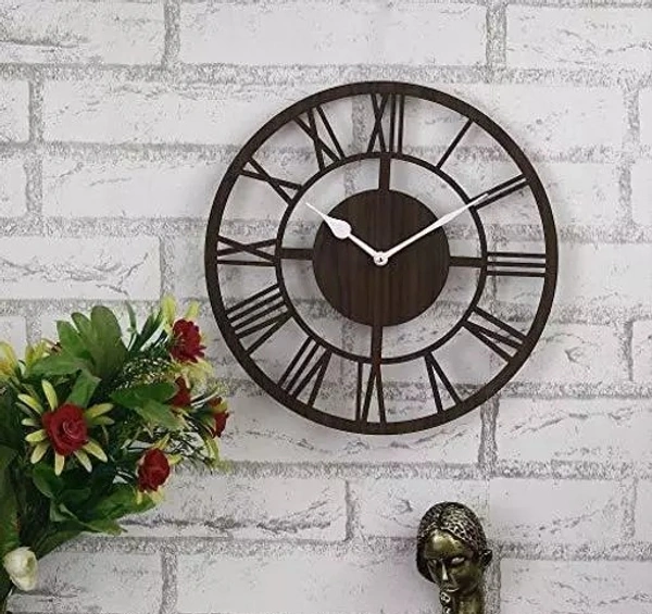 Wooden Vintage Roman Wall Clock