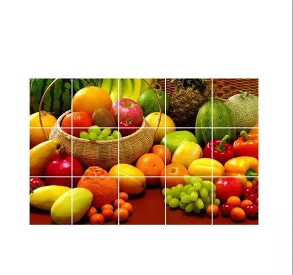 Sai designs Waterproof kitchen Fresh FruitsWallpaper/Wall sticker Multicolored - Kitchen Wall coverings (60cm x 91cm)