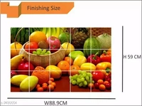 Sai designs Waterproof kitchen Fresh FruitsWallpaper/Wall sticker Multicolored - Kitchen Wall coverings (60cm x 91cm)