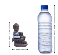 Handicrafts Villa Ceramic Showpiece Figurine (7 x 7 x 12, Blue)