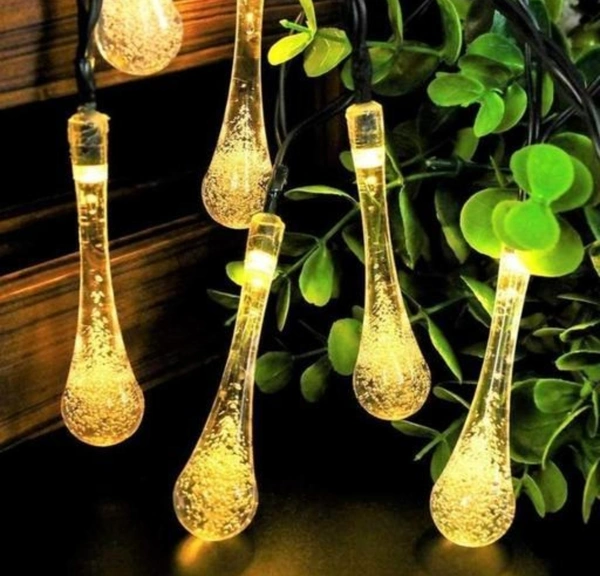Decorative Fancy Drop Rice Lights 14 Drops Gel Perfect for Birthday Garden Christmas Diwali and Home Decoration