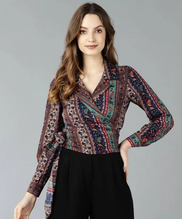 Trendy Printed Women Tops - L