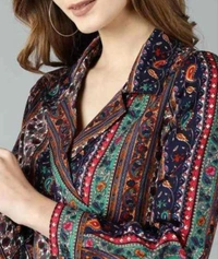 Trendy Printed Women Tops - L