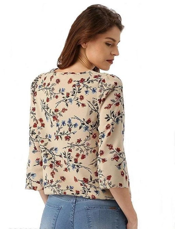 Digital Flower Printed Top  - S