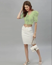 Short Sleeve Pista Short - Mint Green, S