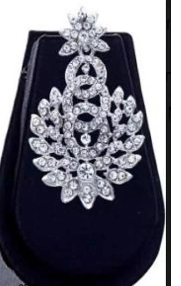 Rhodium Plated Jewellery Set White Austrian Diamond