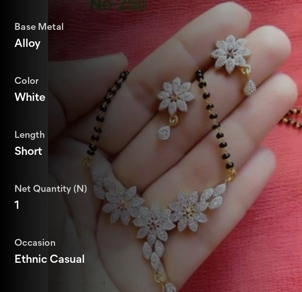 Alloy Gold Plated Mangalsutra 