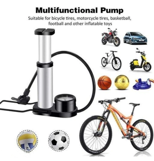 Portable High Pressure Foot Air Pump Compressor for Car and Bike Air Pump for Motorbike Cars Bicycle for Football Cycle Pumps for Bicycle car air Pump for tubeless