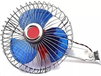 Car/Kitchen Or office used 6 inches 12 Volt DC Fan + 12V adapter operating Oscillating Automotive Desk