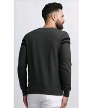 Chest Stripes Full Sleeve Tshirt for Men - S