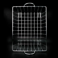 2743 SS Square Basket Stand used for holding fruits as a decorative and using purposes in all kinds of official and household places etc.
