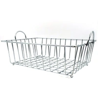 2743 SS Square Basket Stand used for holding fruits as a decorative and using purposes in all kinds of official and household places etc.