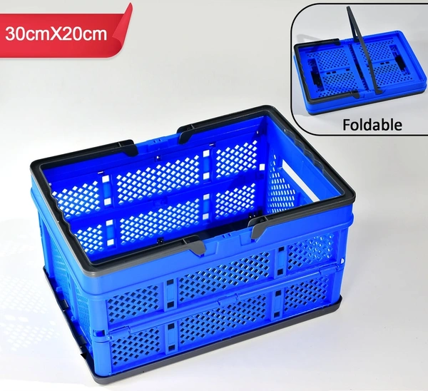 2168 Multipurpose Foldable Portable Stackable Storage Basket