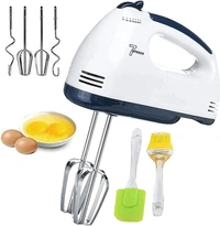  T TOPLINE 180 W Electric Hand Mixer,Hand Blender , Egg Beater, Cake maker , Beater Cream Mix, Food Blender, Beater for Whipping Cream Beater for Cake With 7 -Speed with spatula and oil brush