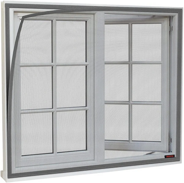 Window Mosquito Net Stitched with Nylon Closure, Fibreglass Insect Net, Self Adhesive