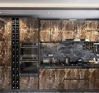 Marble Sticker Wallpaper for Home Walls 2M Brown Chocoate Lines Marble Wall Paper for Bathroom Design Self Adhesive Waterproof Removable Roll Kitchen Countertop Cabinet Furniture Laptop (Chocolate, 60 x 200 cm)Marble Sticker Wallpaper for Home Walls 2M Brown Marble Wall Paper for Bathroom Design Self Adhesive Waterproof Removable wall paper Roll Oil Proof Kitchen Countertop Cabinet