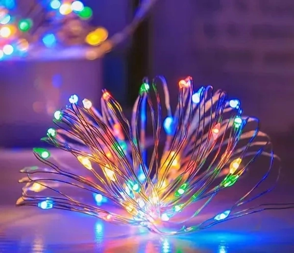 3 Meter Battery Operated Silver String LED Lights 30 LED,