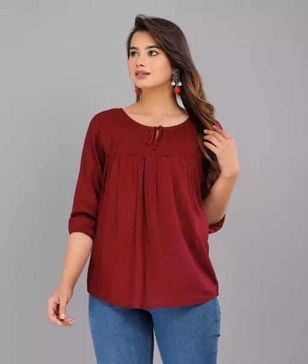 Name : plain top/plian short top/kurti top/ /regular top/classic top/topper/plain toppere/ladies topper - M