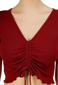 Women's Casual latest stylish Tie Tank Front Dori Crop Top For Summer - S