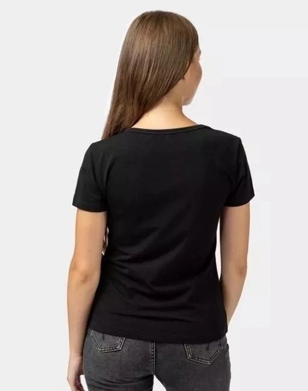 Latest Antivirus Print on Black Color Regular Fit Round Neck T-Shirt for Women/Girl - Black, S