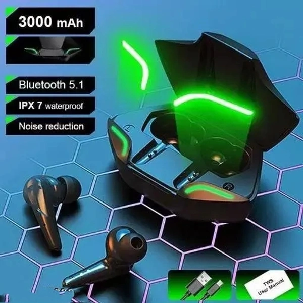 Enterprises In-Ear Truly Wireless Earbuds with Mic (50ms Low Latency Gaming Mode, Black)