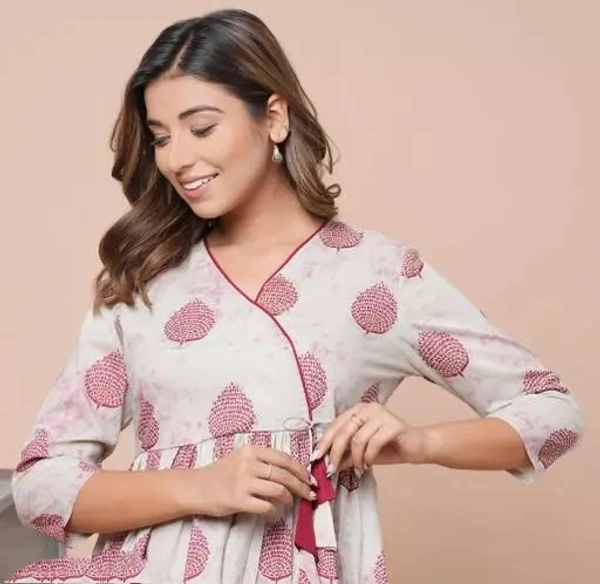 Shefab Women's Regular Top Latest Stylish Trending Top Wear (Pure Cotton) - M